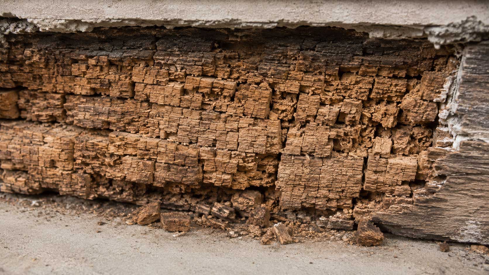 Timber and building detail relevant to cuboidal cracking in timber